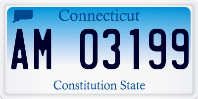 CT license plate AM03199