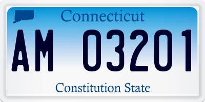 CT license plate AM03201