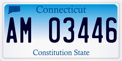 CT license plate AM03446