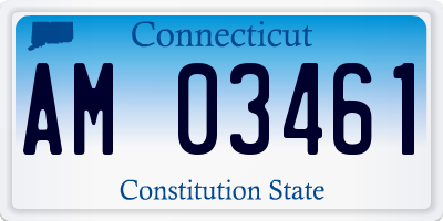 CT license plate AM03461