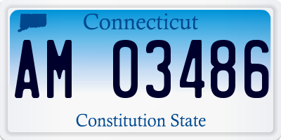 CT license plate AM03486