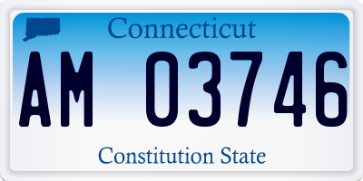 CT license plate AM03746