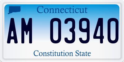 CT license plate AM03940