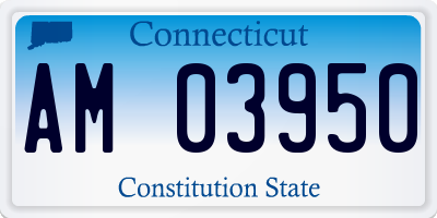 CT license plate AM03950