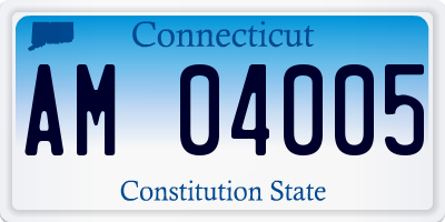 CT license plate AM04005