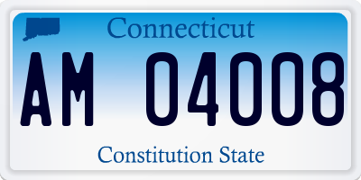 CT license plate AM04008