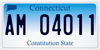 CT license plate AM04011