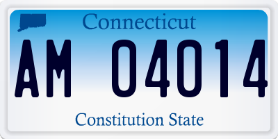 CT license plate AM04014