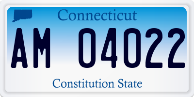 CT license plate AM04022