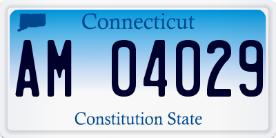 CT license plate AM04029