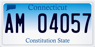 CT license plate AM04057