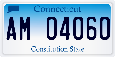 CT license plate AM04060