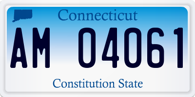 CT license plate AM04061