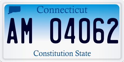 CT license plate AM04062