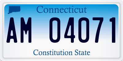 CT license plate AM04071