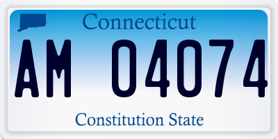 CT license plate AM04074