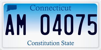 CT license plate AM04075