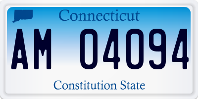 CT license plate AM04094
