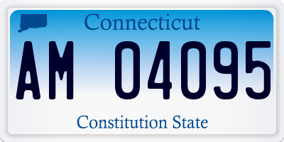 CT license plate AM04095