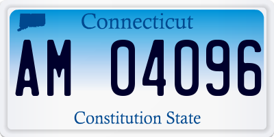 CT license plate AM04096