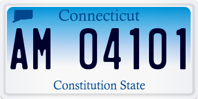 CT license plate AM04101