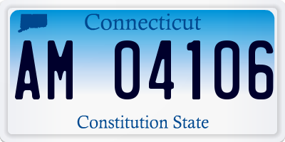 CT license plate AM04106