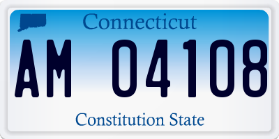 CT license plate AM04108