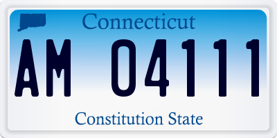 CT license plate AM04111