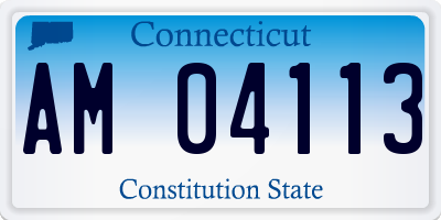 CT license plate AM04113