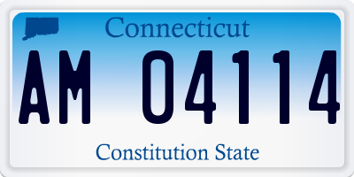 CT license plate AM04114