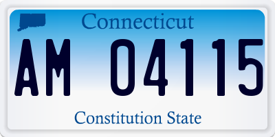 CT license plate AM04115