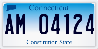CT license plate AM04124
