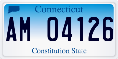 CT license plate AM04126