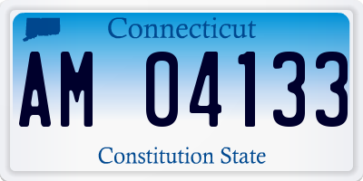 CT license plate AM04133