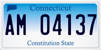 CT license plate AM04137