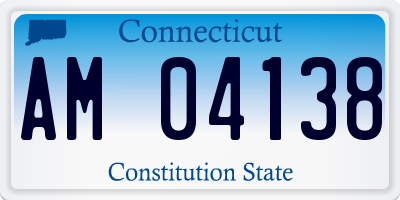 CT license plate AM04138