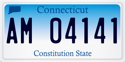 CT license plate AM04141