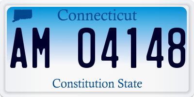 CT license plate AM04148