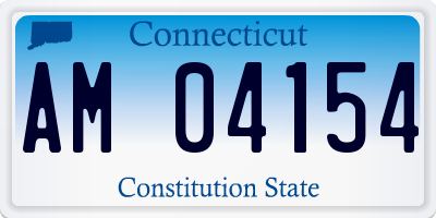 CT license plate AM04154
