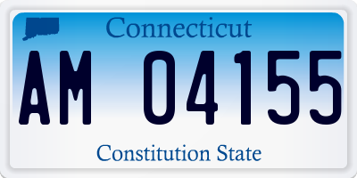 CT license plate AM04155