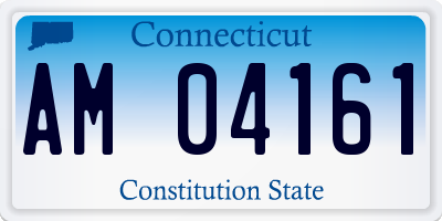 CT license plate AM04161