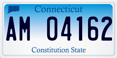 CT license plate AM04162