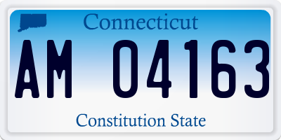 CT license plate AM04163