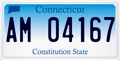 CT license plate AM04167