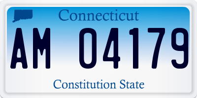 CT license plate AM04179