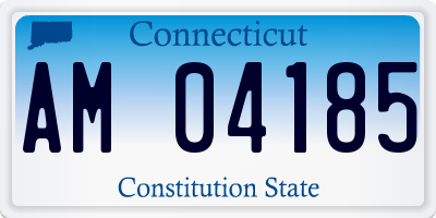CT license plate AM04185