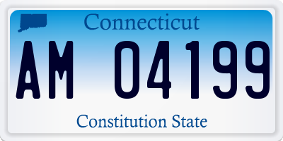 CT license plate AM04199