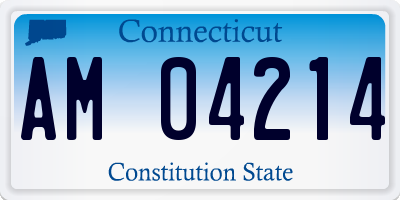 CT license plate AM04214