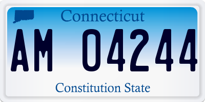 CT license plate AM04244