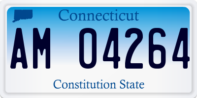 CT license plate AM04264